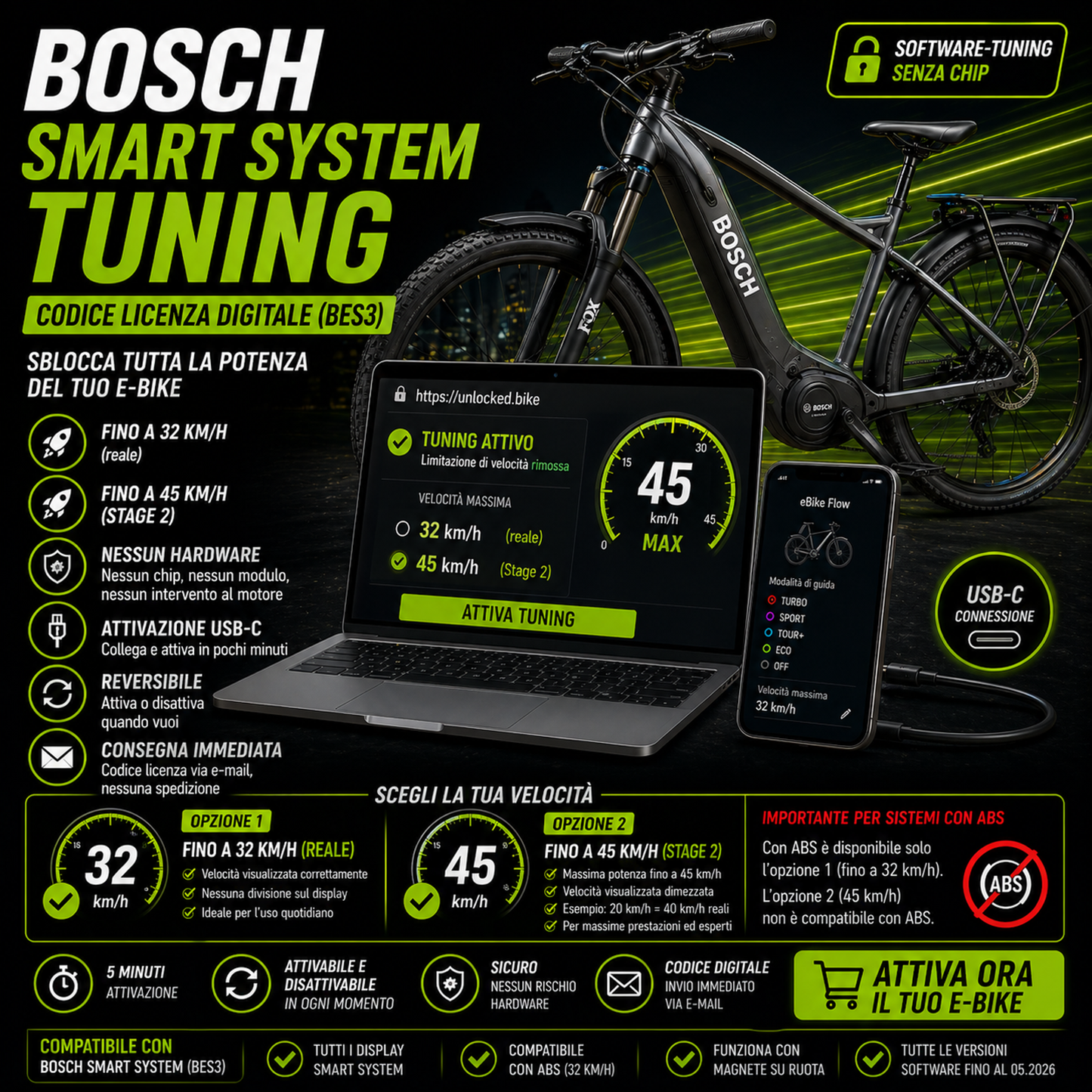 Codice digitale Bosch Smart System BES3 due modalità configurazione Kiox 300 Purion 200 – License key | Velocodix