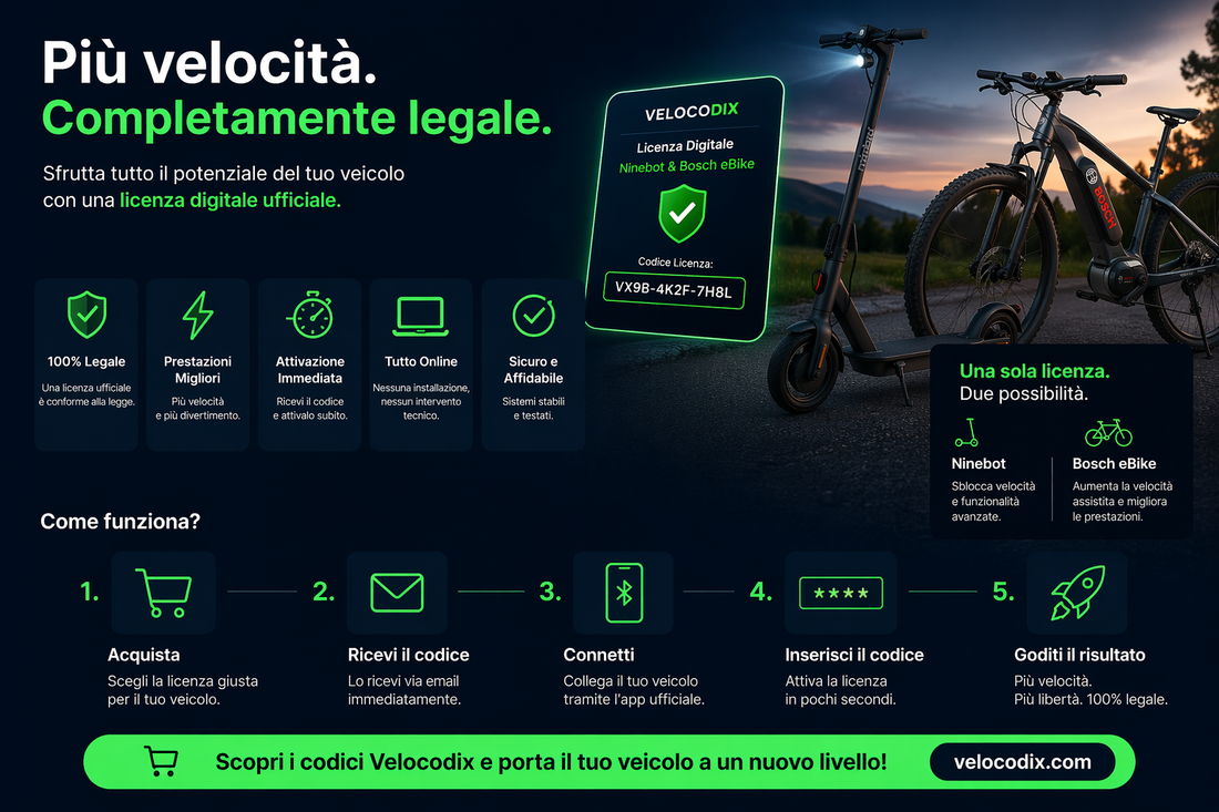 Come Sbloccare la Velocità di Ninebot e Bosch eBike in Modo Semplice e Sicuro