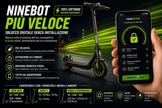 Ninebot più veloce – sblocco digitale senza installazione