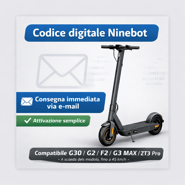 Codice digitale Ninebot – Sblocco velocità e attivazione avanzata